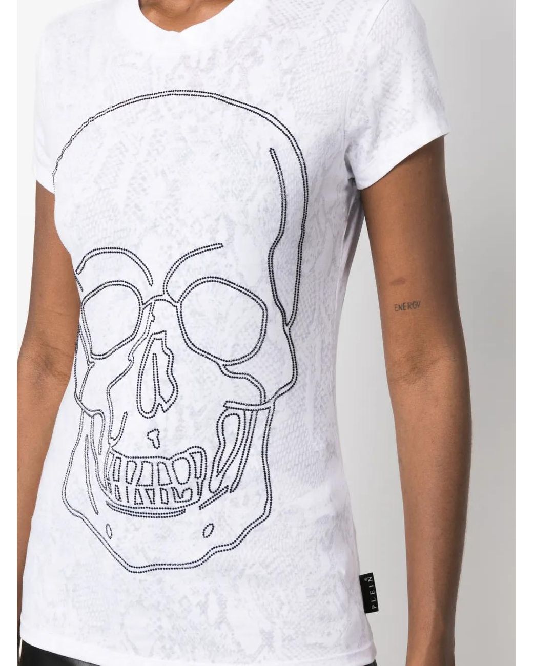 Philipp Plein White Sexy Pure Fit Crew-Neck T-Shirt