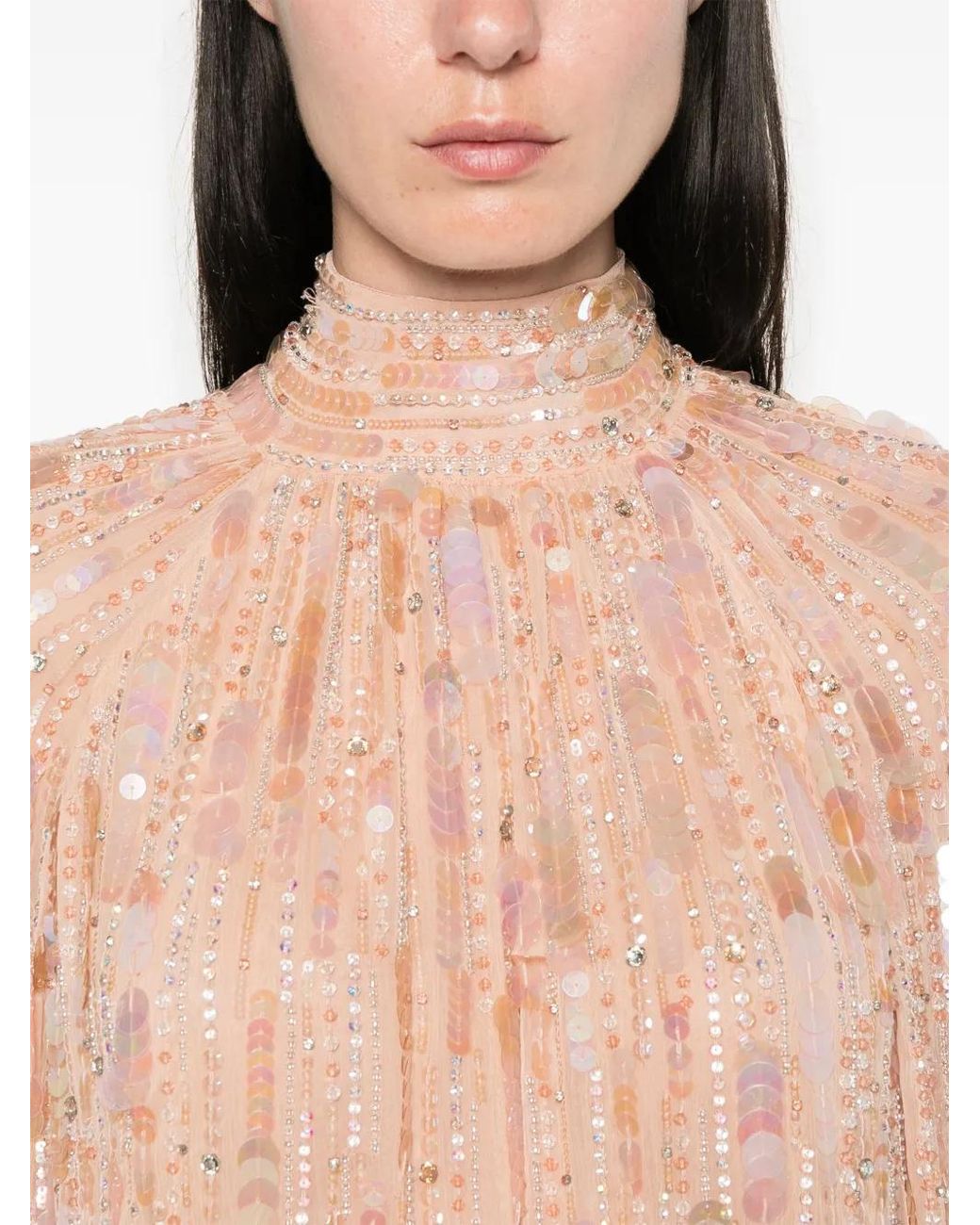 Amen Pink Sequinned Blouse