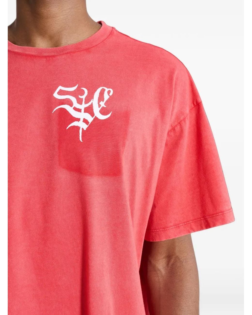 Stockholm Surfboard Club Red Logo-Print Pocket T-Shirt for men