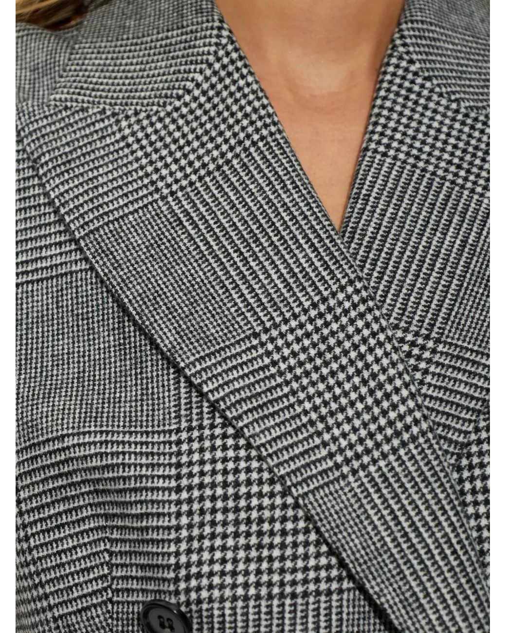 Dolce & Gabbana Gray Gilet En Flanelle Glen À Carreaux