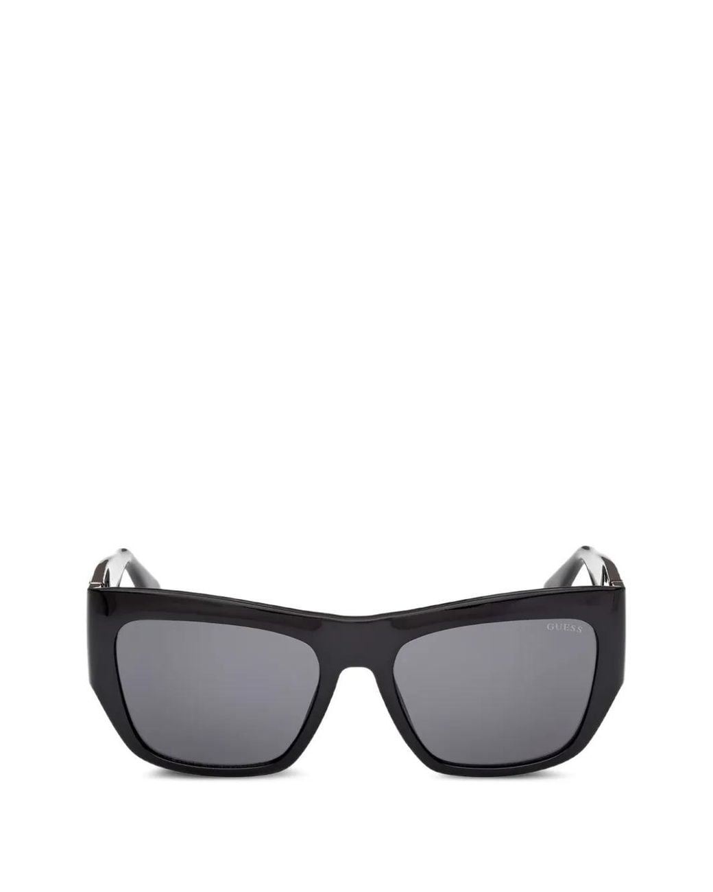 Guess Gray Rectangle-Frame Logo-Plaque Sunglasses