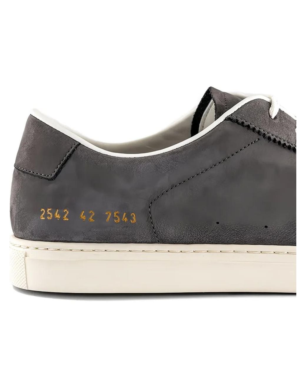 Common Projects White Top-Stitching Suede Sneakers for men