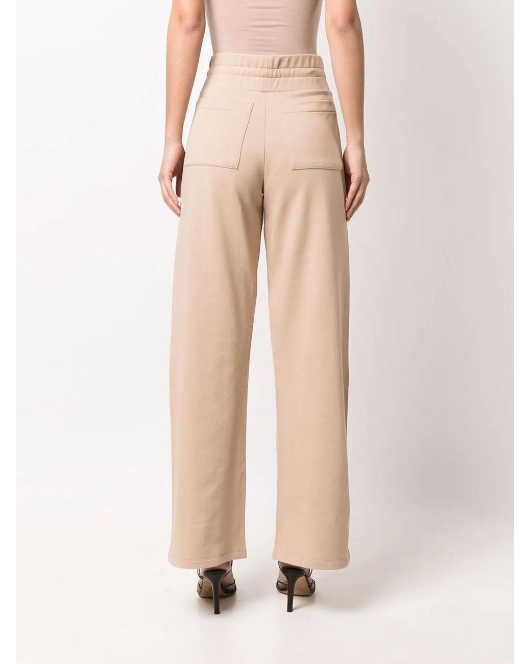 Balmain Natural Side-Button Detail Trousers