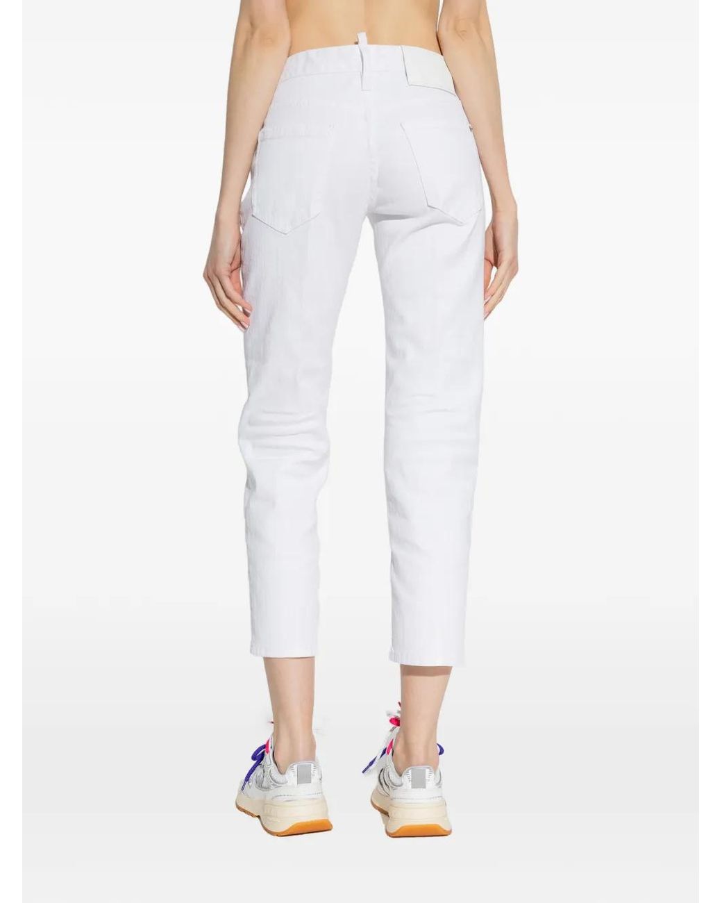 Vaqueros Con Botones DSquared² de color White