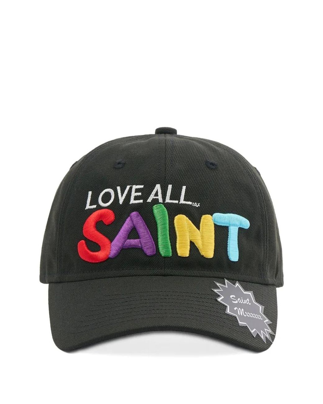 SAINT Mxxxxxx Gray Embroidered-Logo Baseball Cap for men