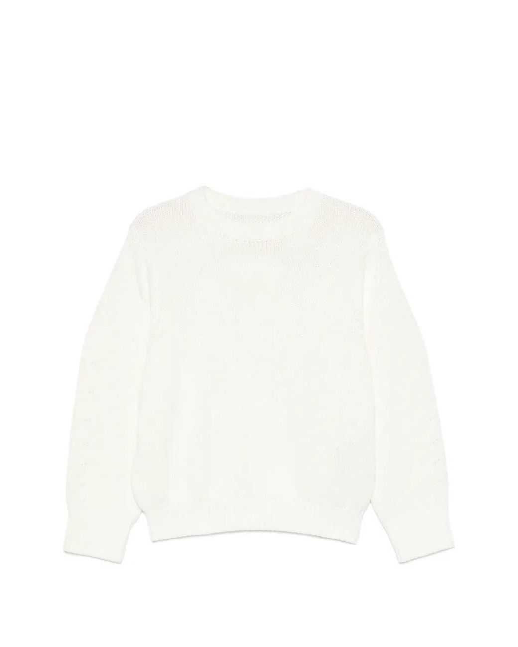 Totême White Cotton Oversized Sweater