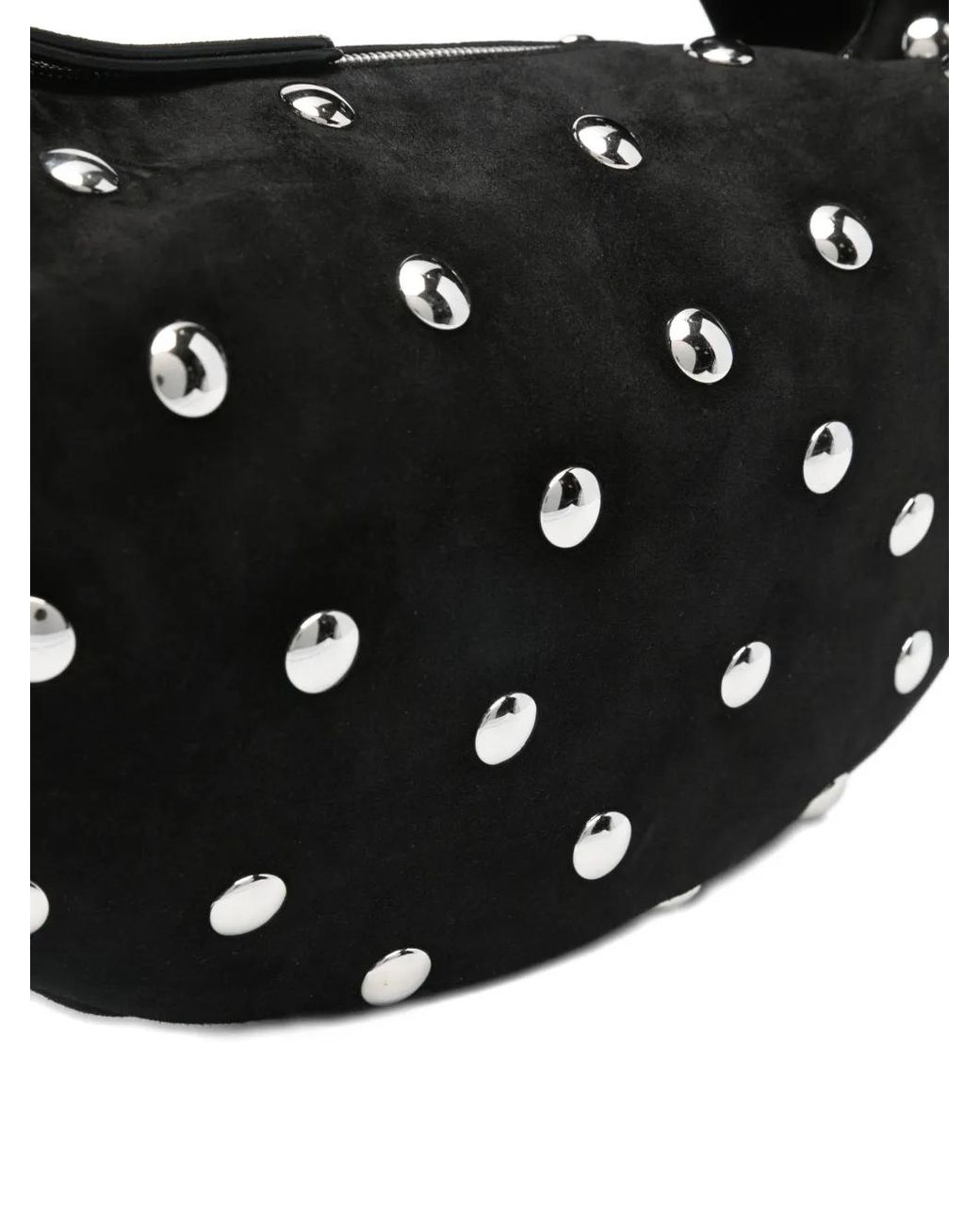 Khaite Black Medium Olivia Hobo Studded Tote Bag