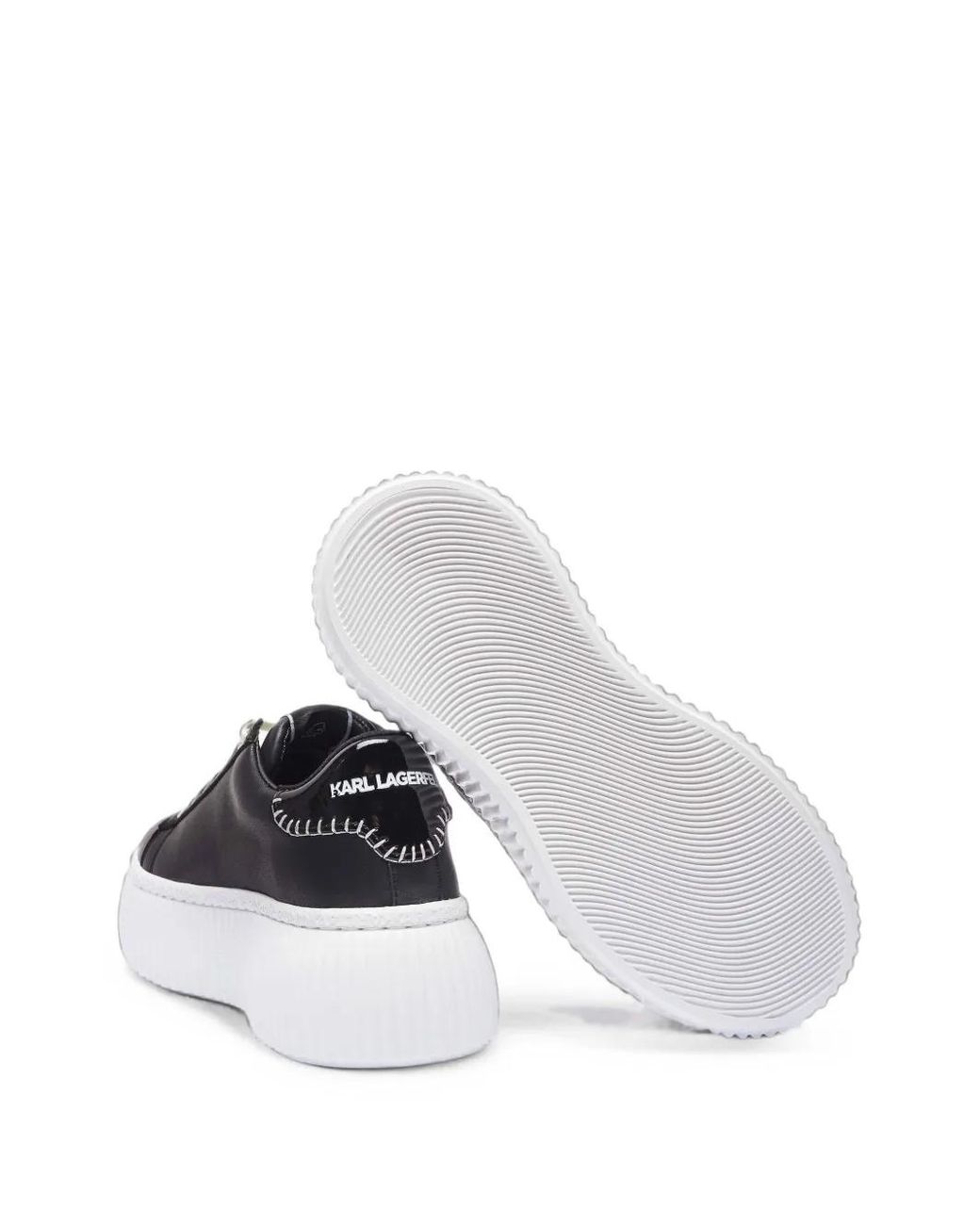 Karl Lagerfeld Blue Kreeper Platform Sneakers