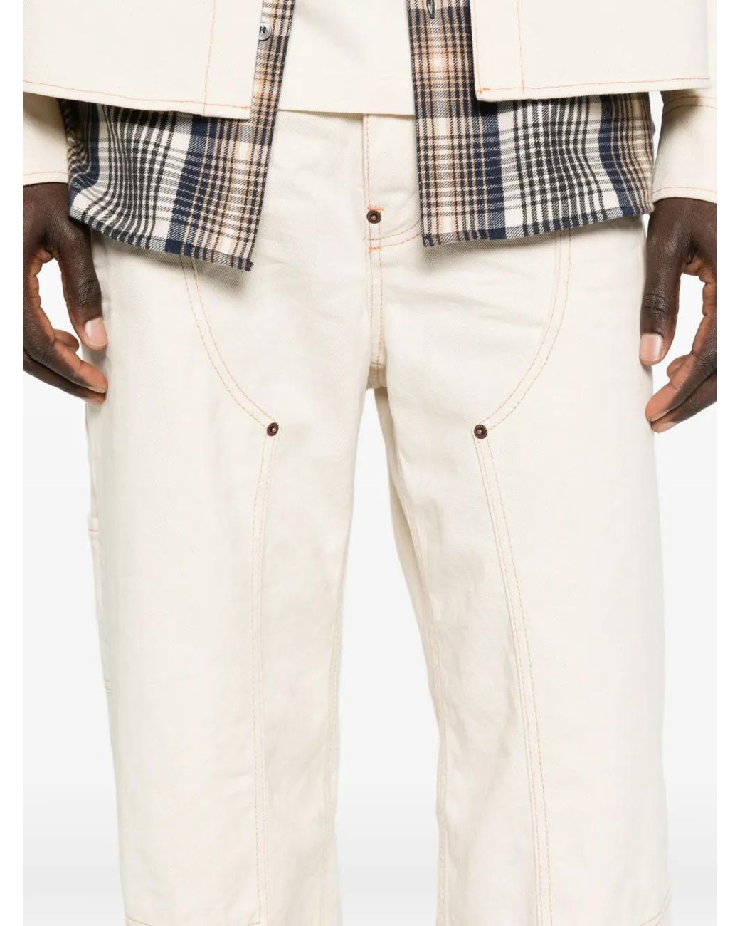 Vaqueros A Paneles Con Apliques DSquared² de hombre de color White