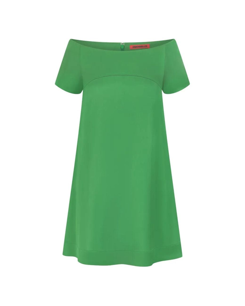 Simon Miller Green Taja Satin Mini Dress