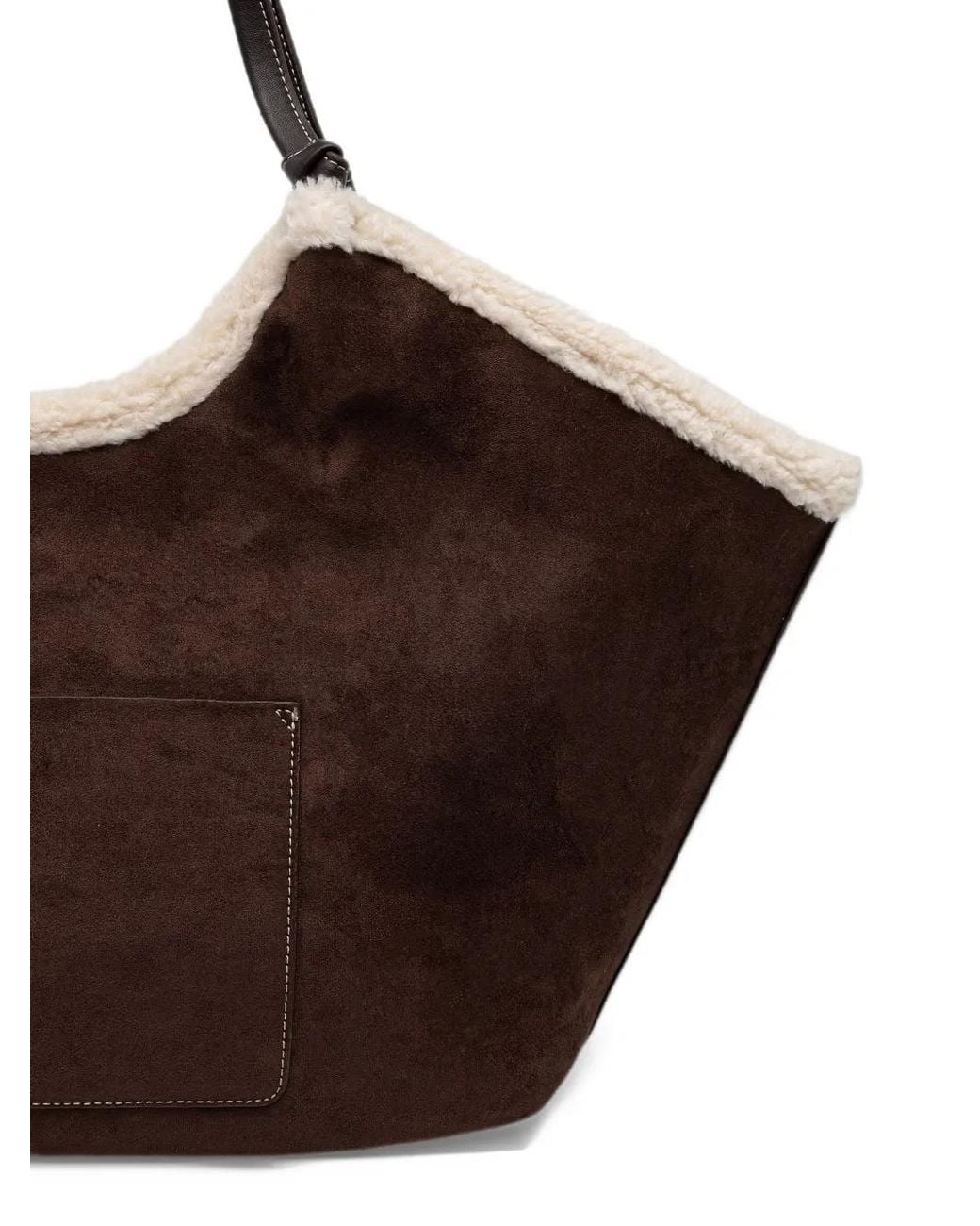 DKNY Brown Logo-Patch Tote Bag