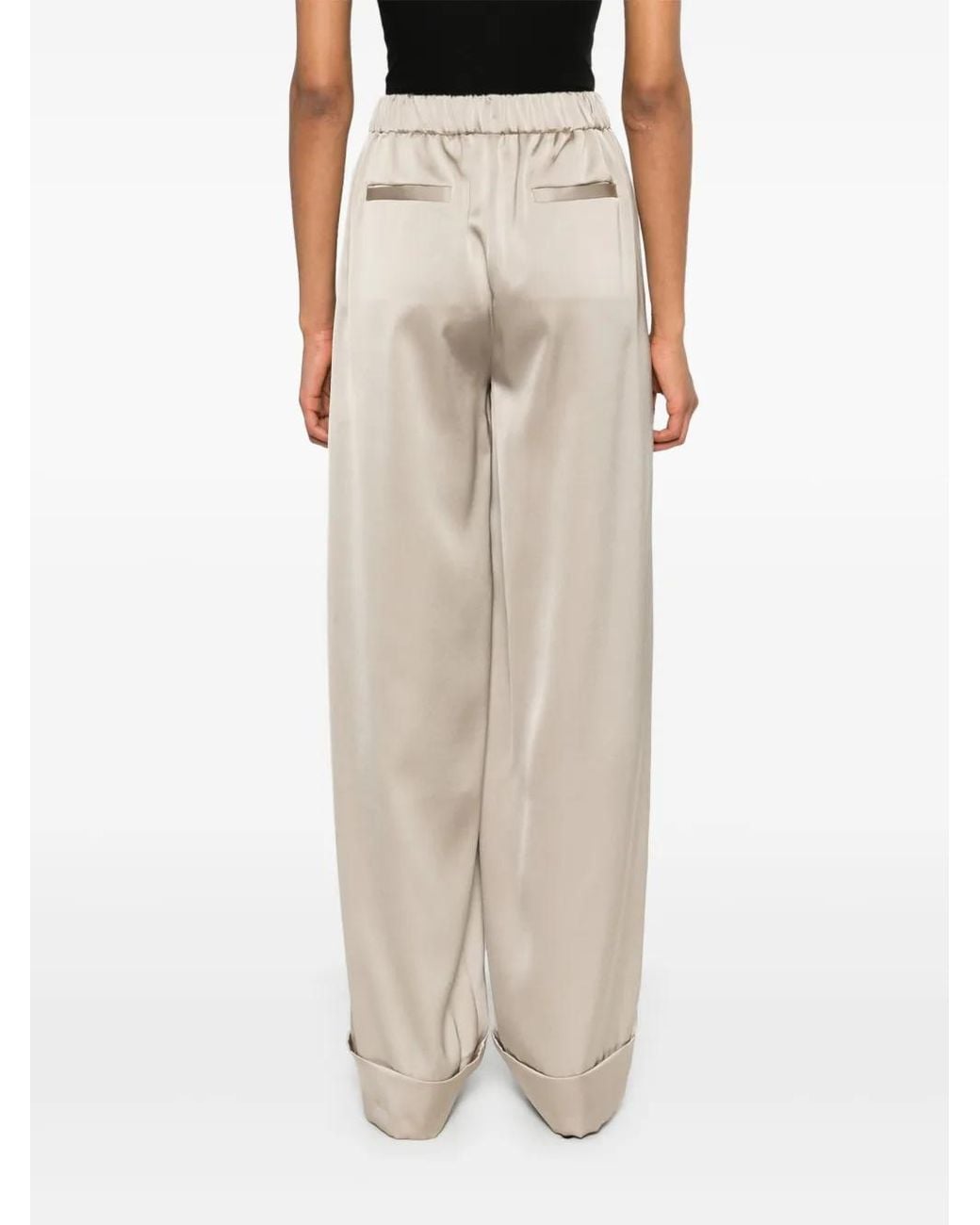 Blanca Vita Natural Satin Trousers