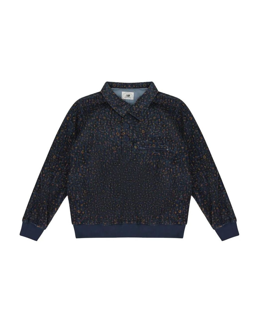 Aimé Leon Dore Blue Geometric-Pattern Sweater for men