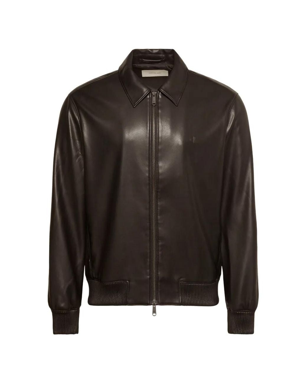 Calvin Klein Black Logo-Embroidered Jacket for men