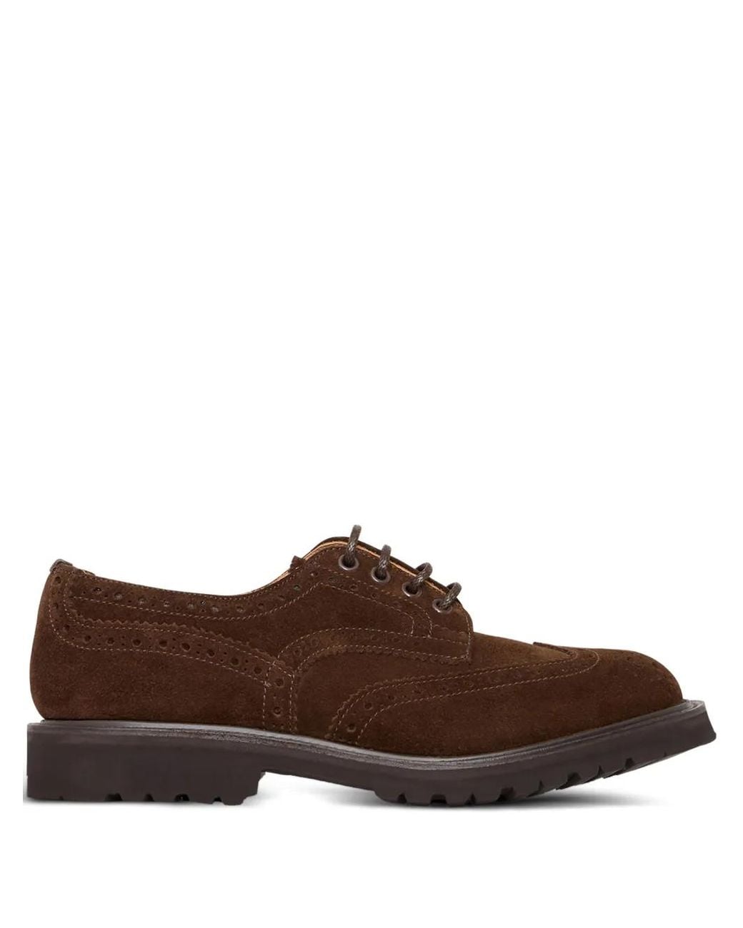 Tricker's Brown Brogue Lace-Up Shoes for men