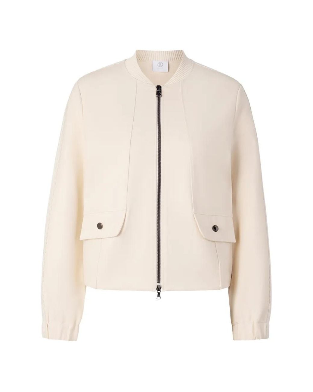 Bogner Natural Veste Luisa À Bande En Dentelle