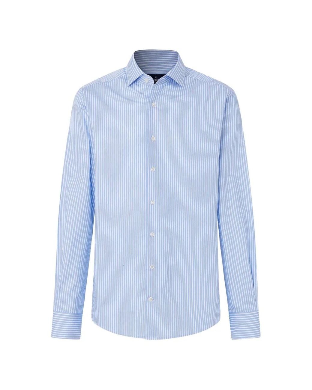 Hackett Blue Chemise À Rayures Larges for men