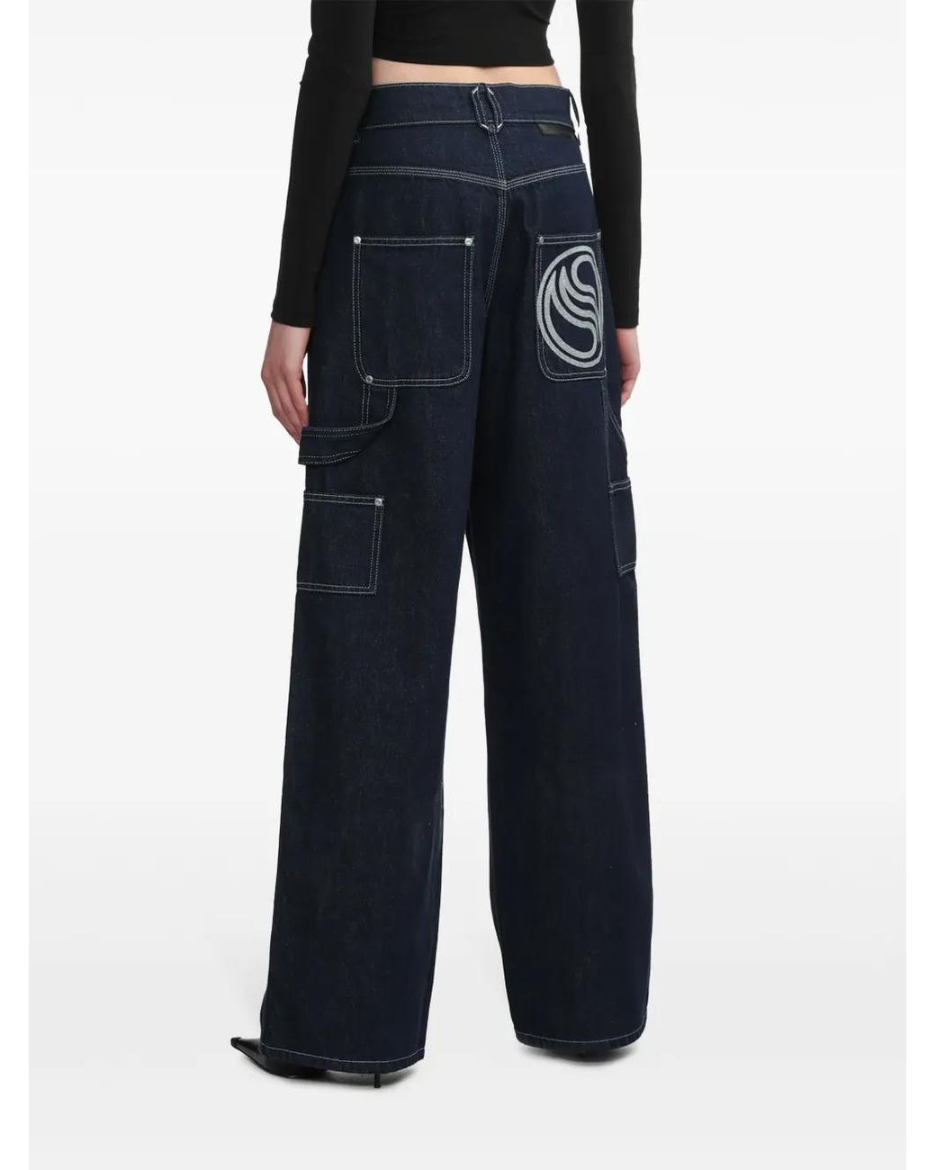 Vaqueros Cargo Rectos Stella McCartney de color Blue