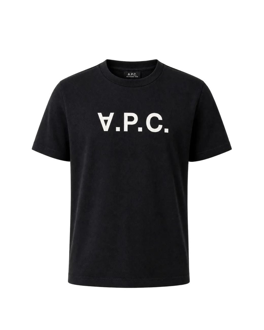 A.P.C. Black Logo-Print T-Shirt