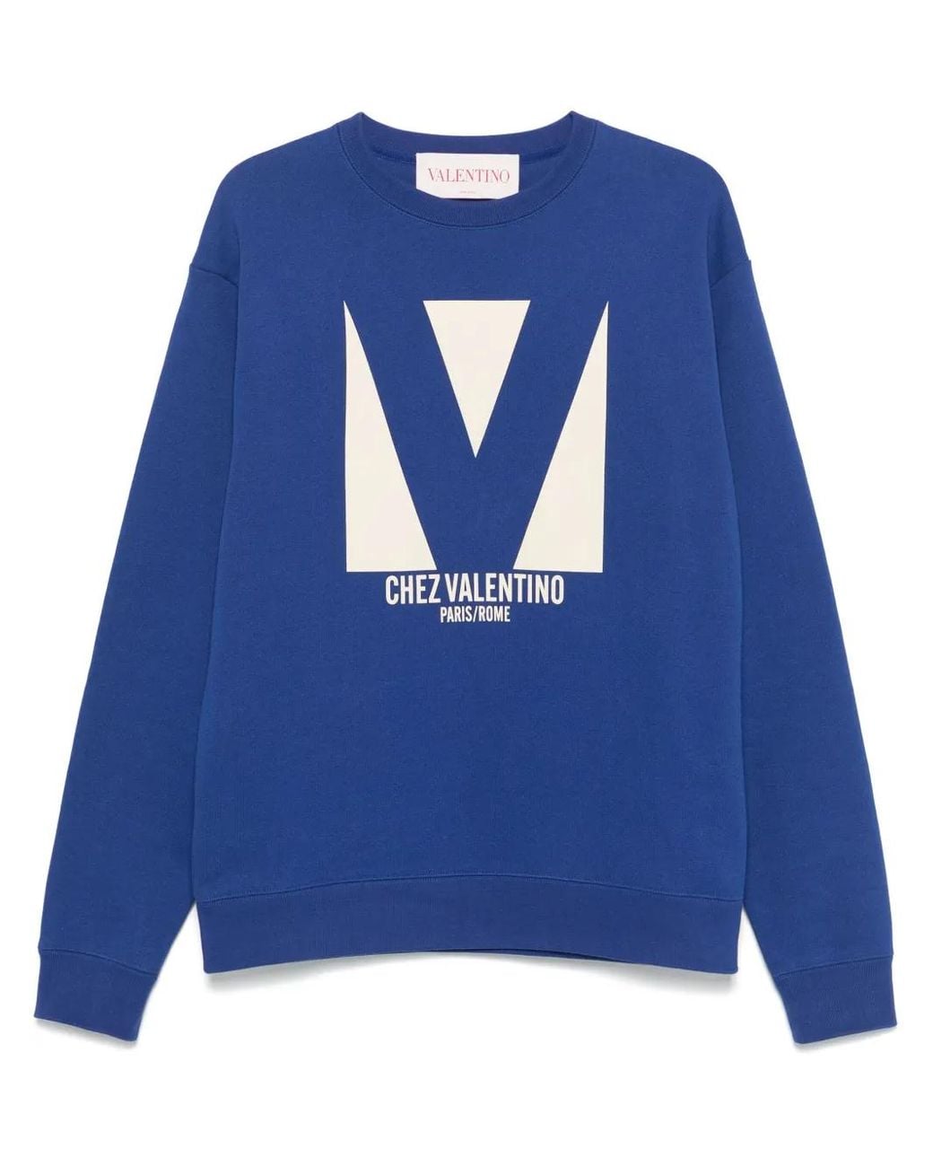 Valentino Garavani Blue Chez-Print Sweatshirt for men