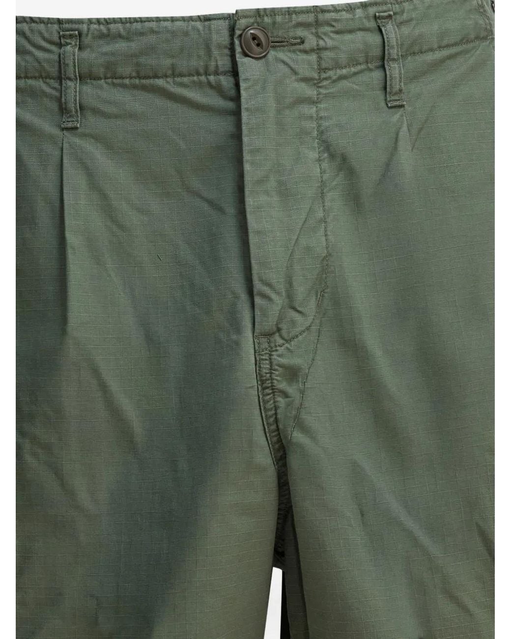 Nonnative Green Pleated Cargo Shorts for men