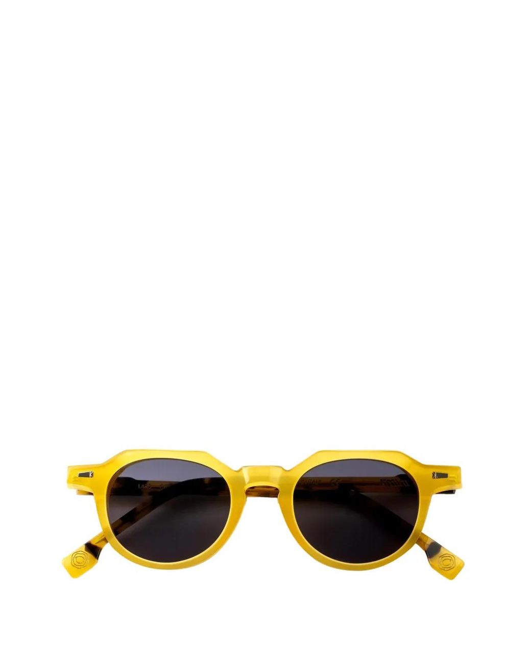 Kyme Black Lars Geometric-Frame Sunglasses