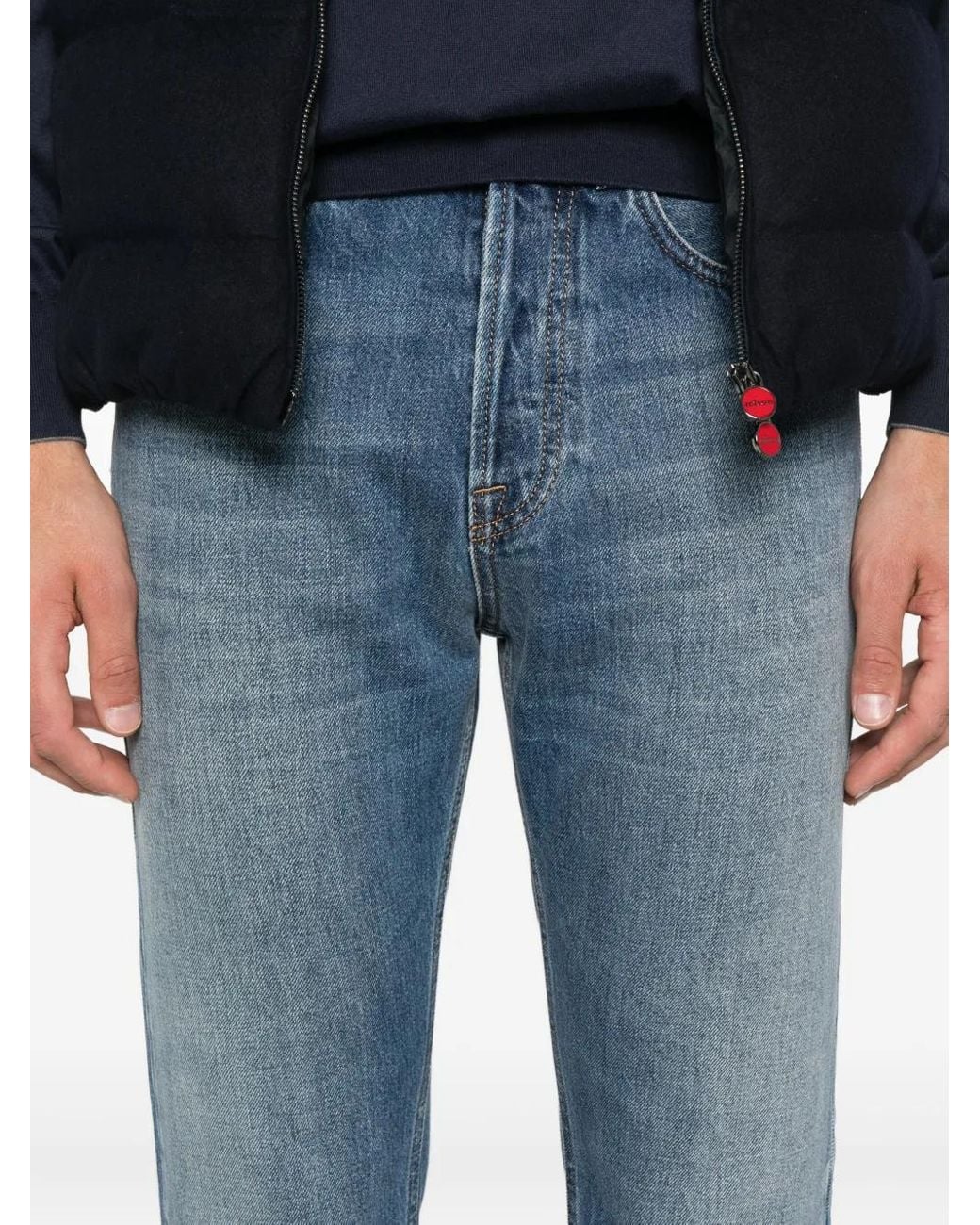 Eleventy Blue Straight-Leg Cotton Jeans for men
