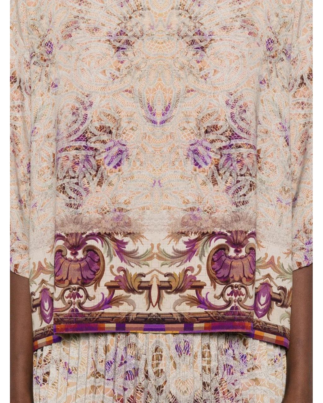 Pierre Louis Mascia Pink Adanastr Paisley Border Shirt