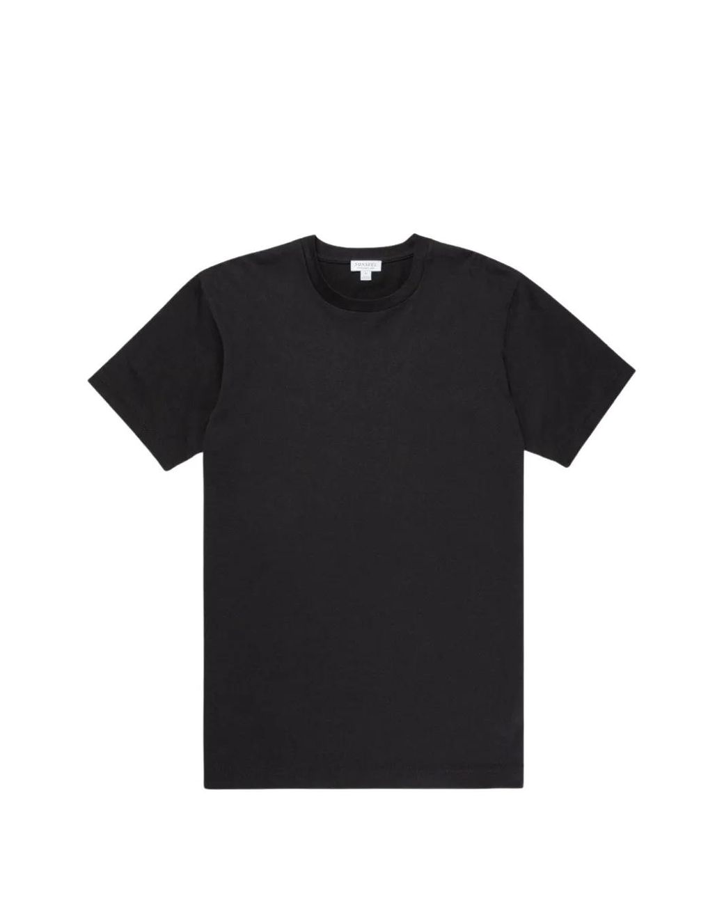 Sunspel Black Crew-Neck T-Shirt for men