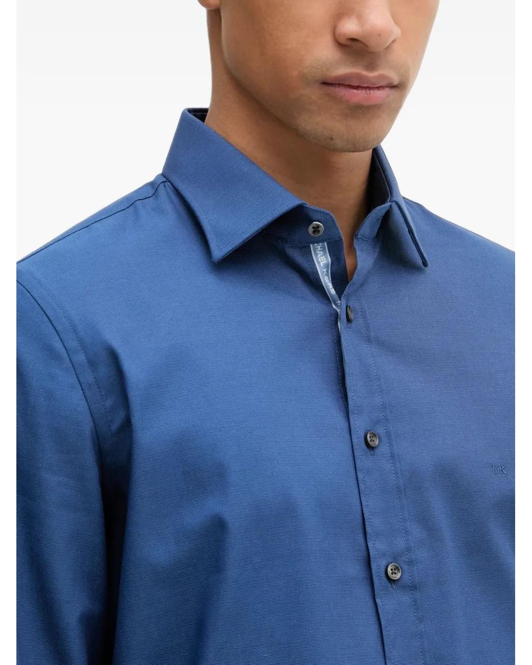 Michael Kors Blue Chemise À Logo Brodé for men