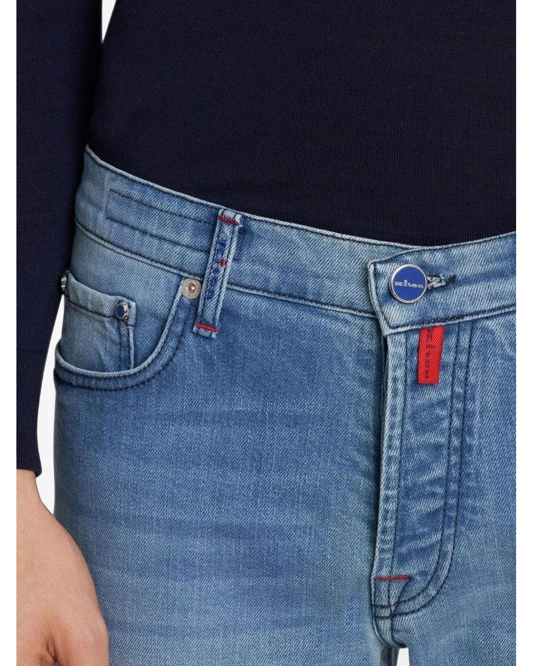 Kiton Blue Jean Kurabo Taille Basse for men