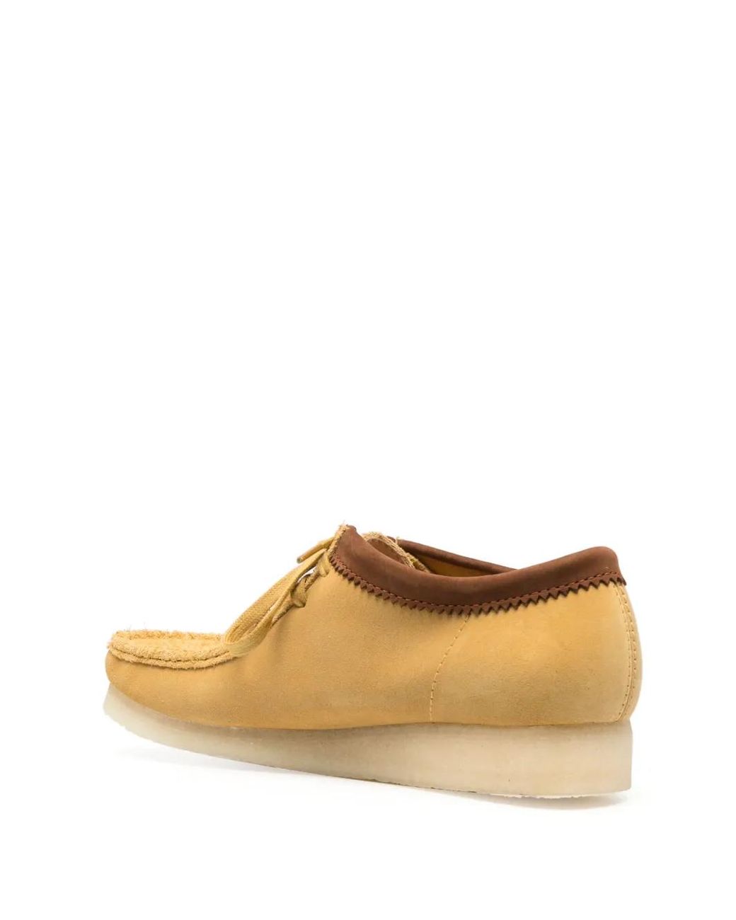 Clarks Brown Wallabee Suede Derby Shoes for men