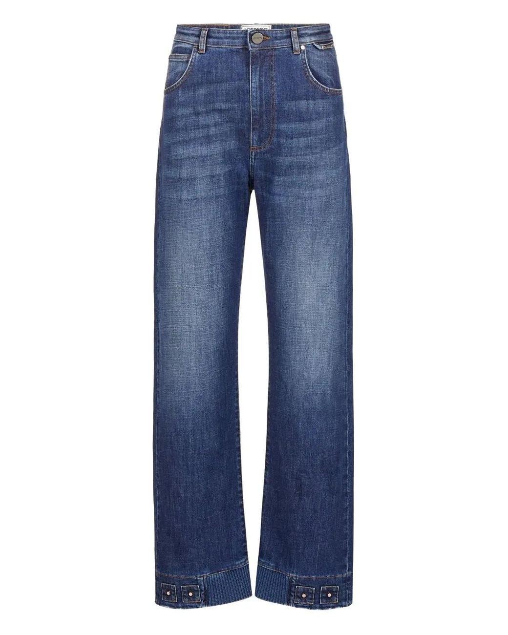 Iceberg Verfraaide Jeans in het Blue