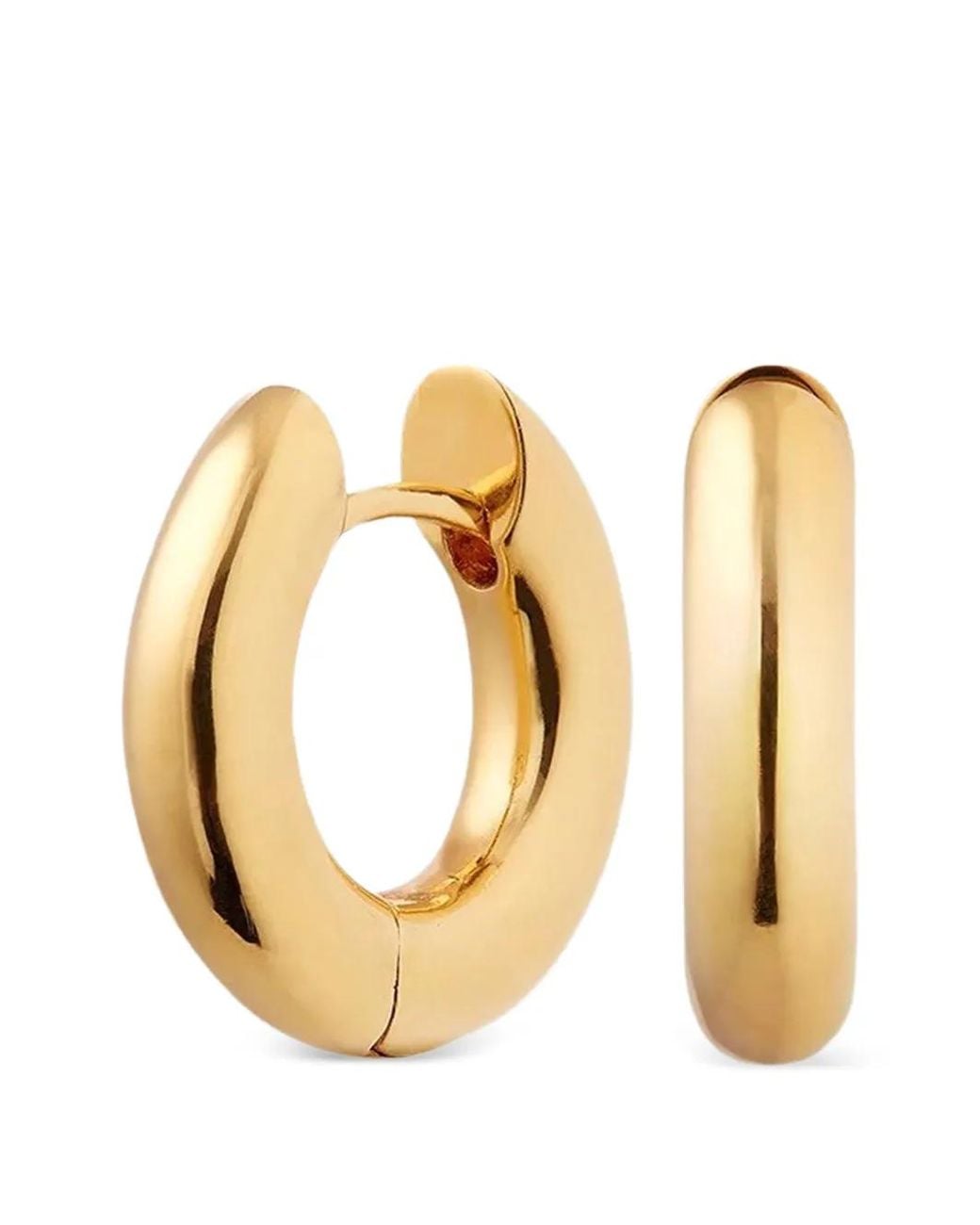 Neeka Studios Metallic Chunky Hoop Earrings