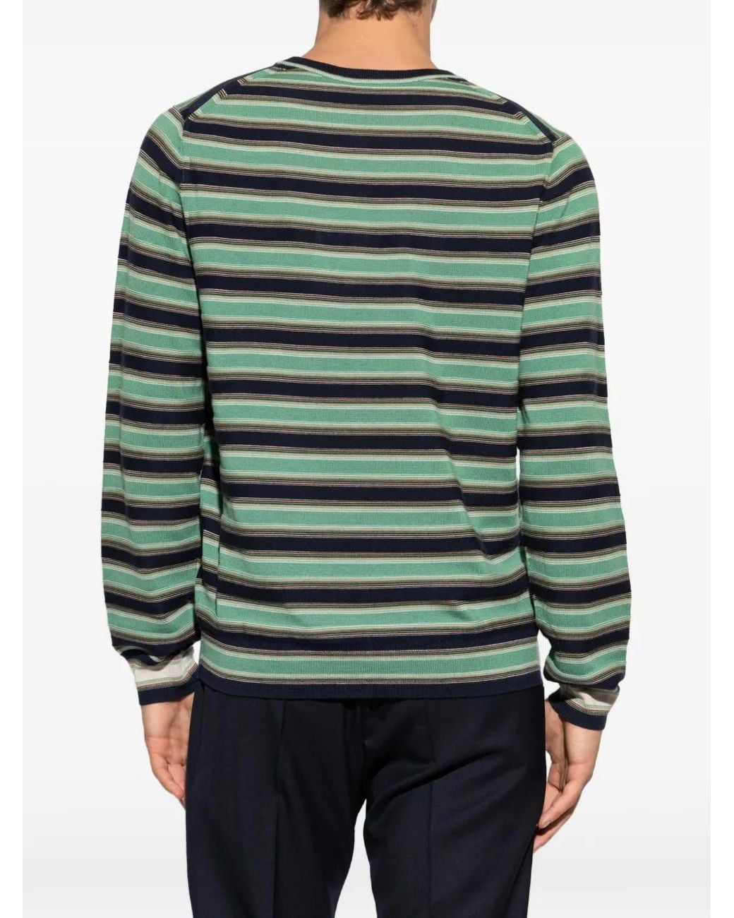Paul Smith Gestreifter Pullover in Green für Herren
