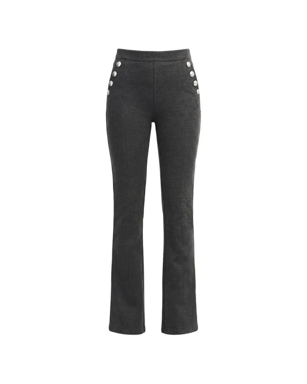Cinq À Sept Black Suzette Button-Embellished Trousers