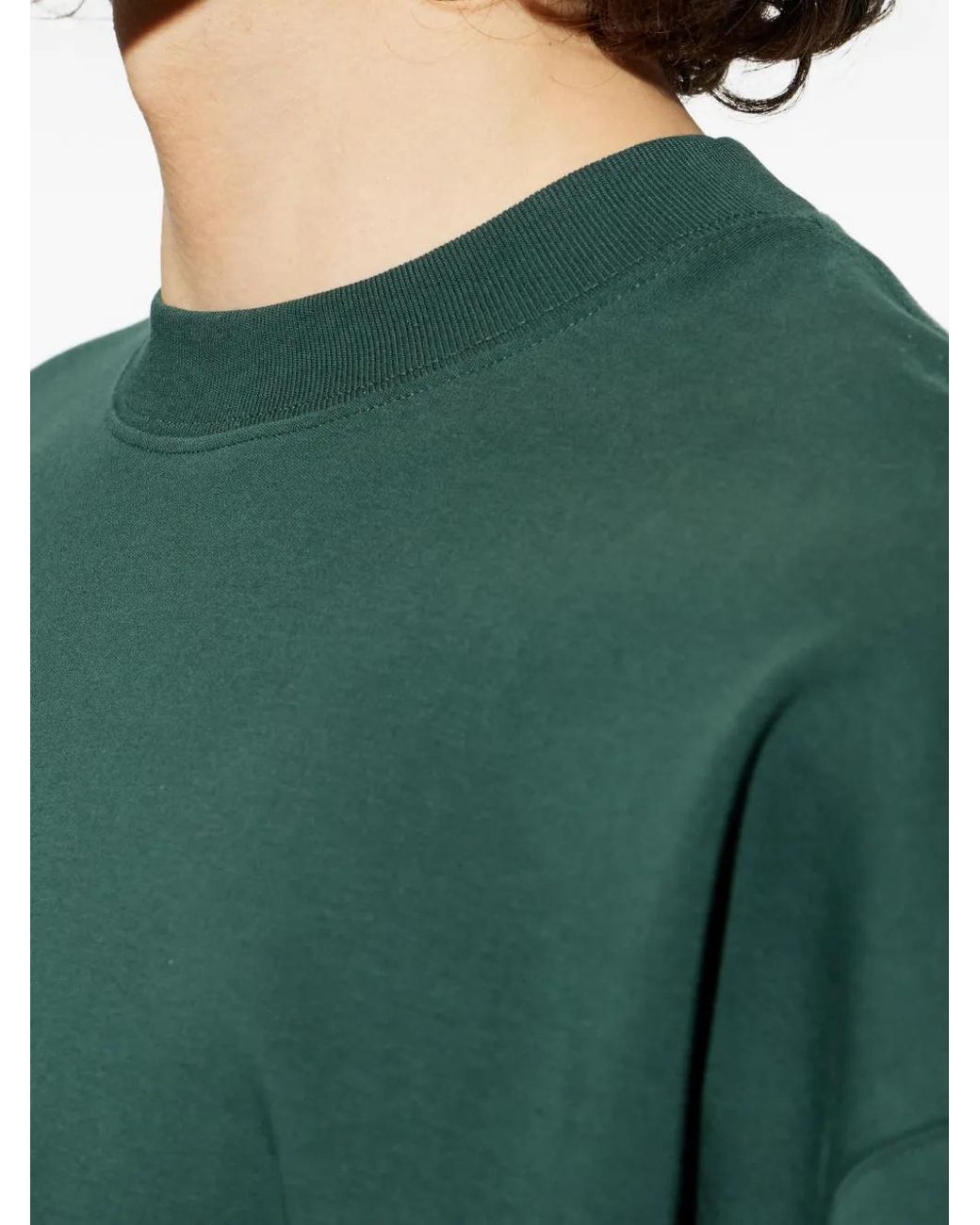 DARKPARK Green Mick Slit Crew Neck T-Shirt for men