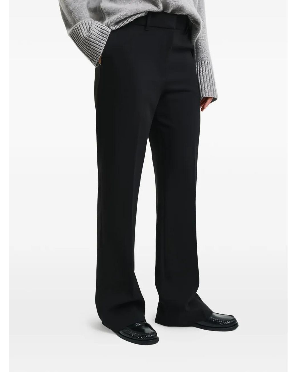 Gant Black Pleat-Detailed Trousers