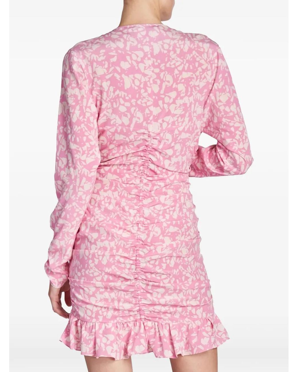 Isabel Marant Pink Lara Ruffled Mini Dress