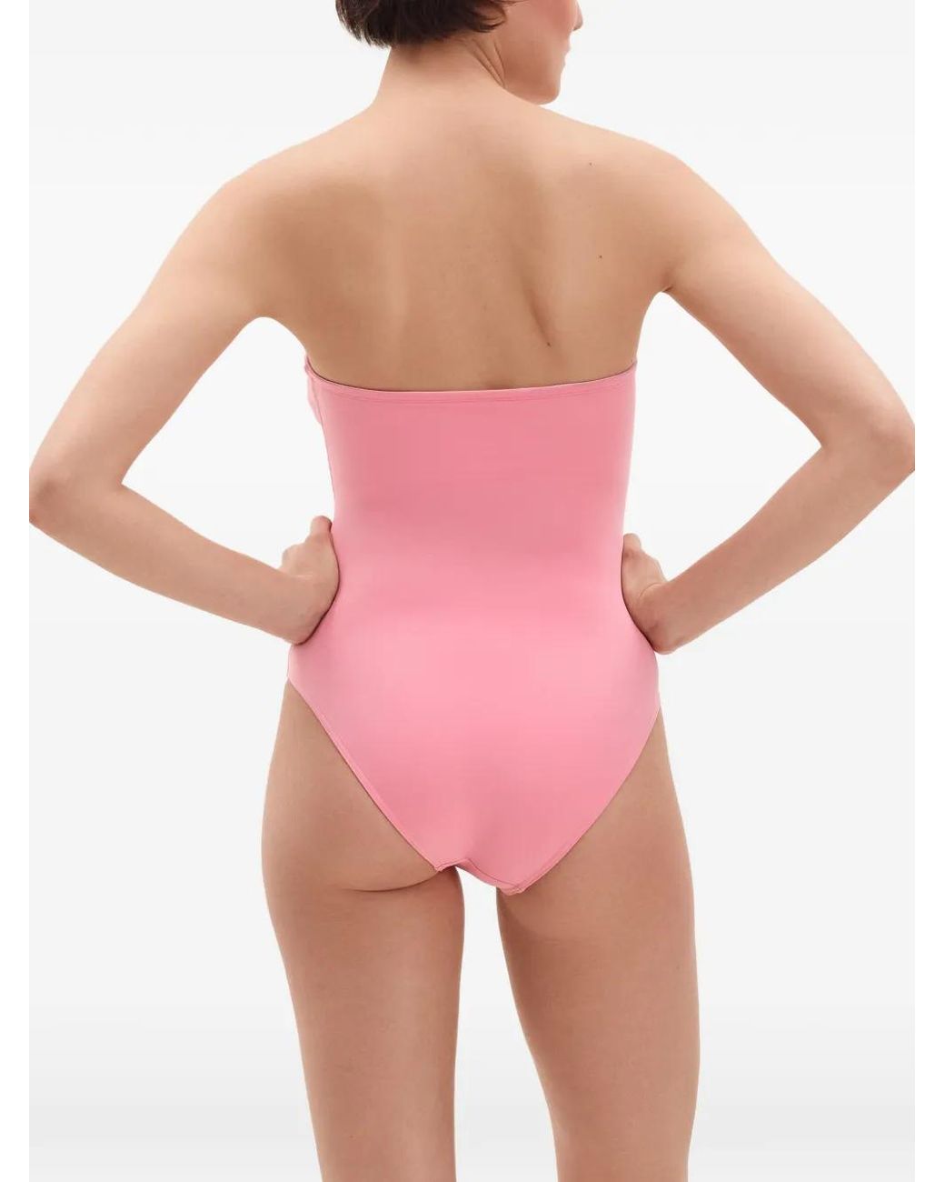 Eres Apparence Strapless Badpak Met V-Uitgesneden Details in het Pink