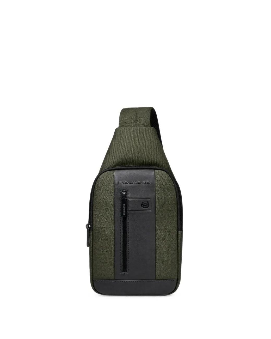 Piquadro Green Logo-Panelled Backpack for men