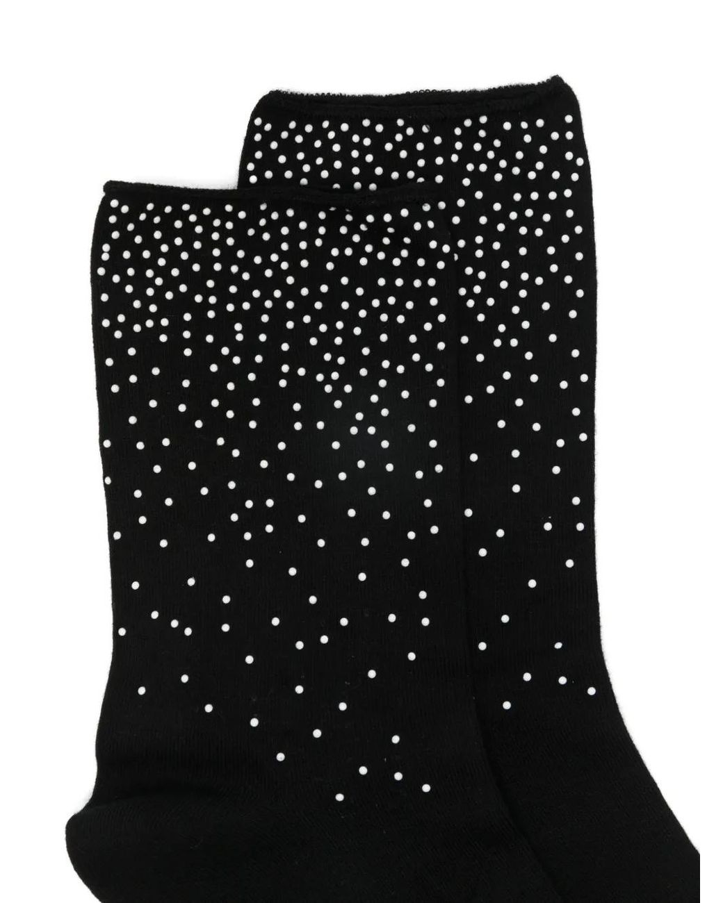 Alto Milano Black Spot Patterned Socks