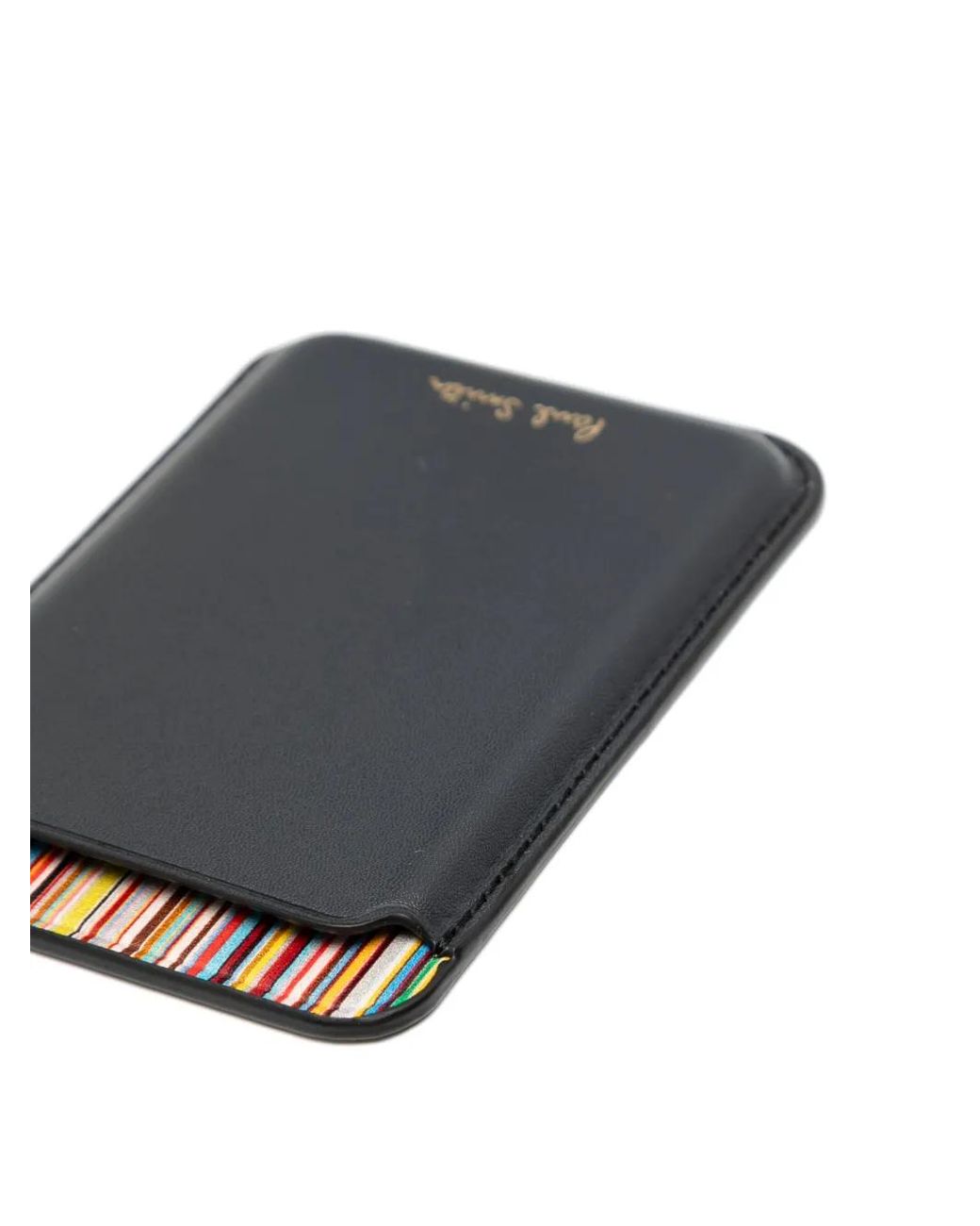 Paul Smith Black Iphone Magsafe Cardholder for men