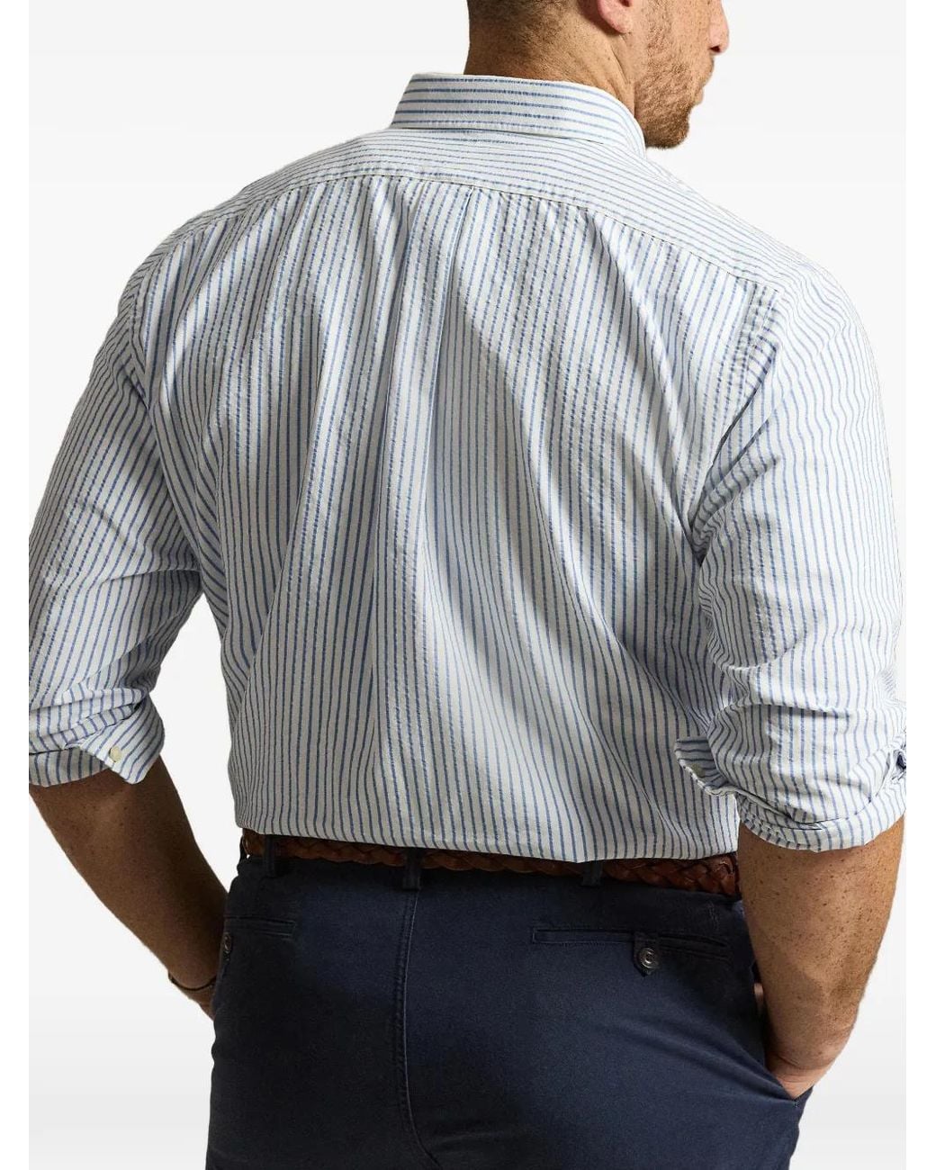 Polo Ralph Lauren White Striped Shirt for men