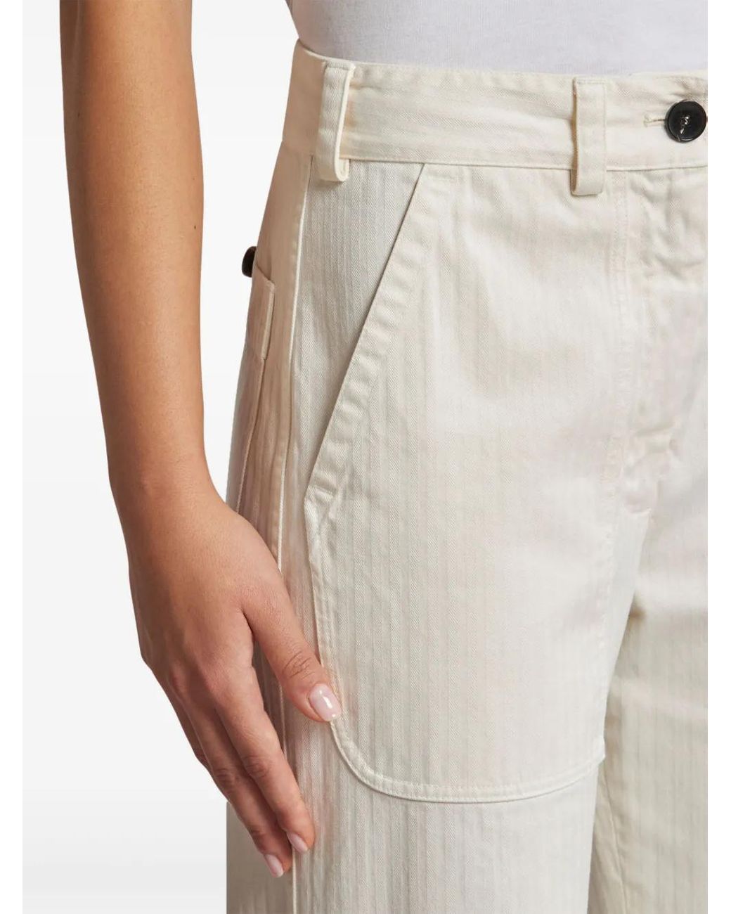 Etro Flared Broek in het White