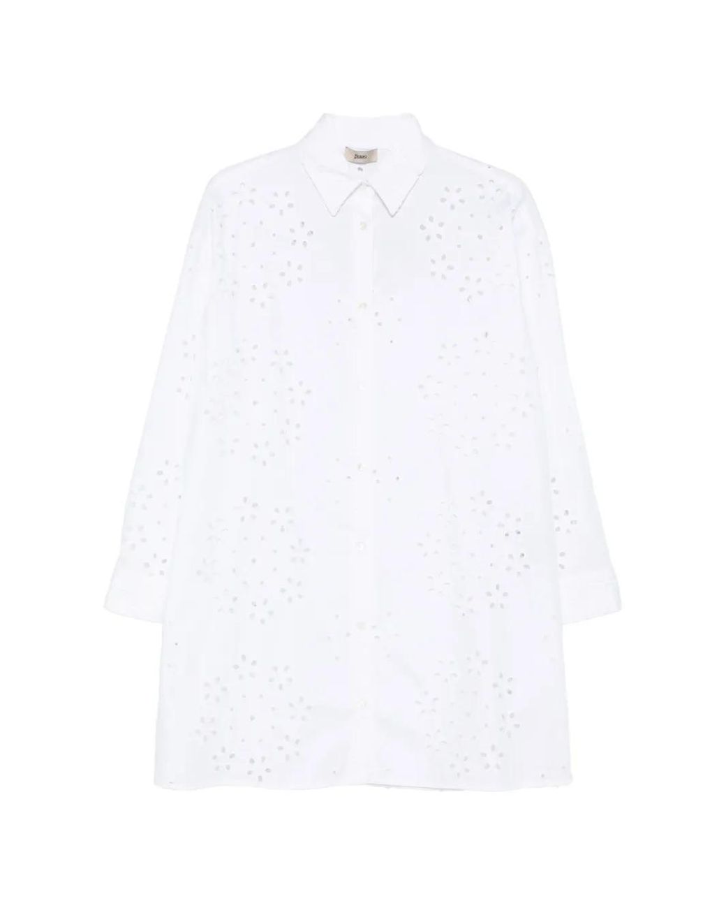 Herno White Long-Sleeve Shirt