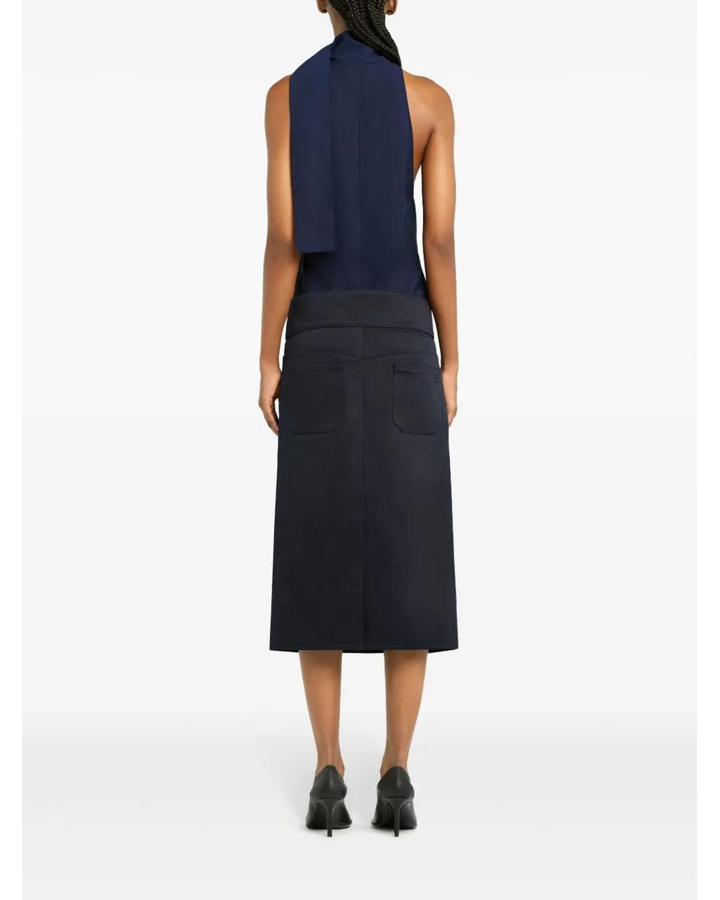 Courreges Blue Stylish Mini Skirt For Spring/Summer 25