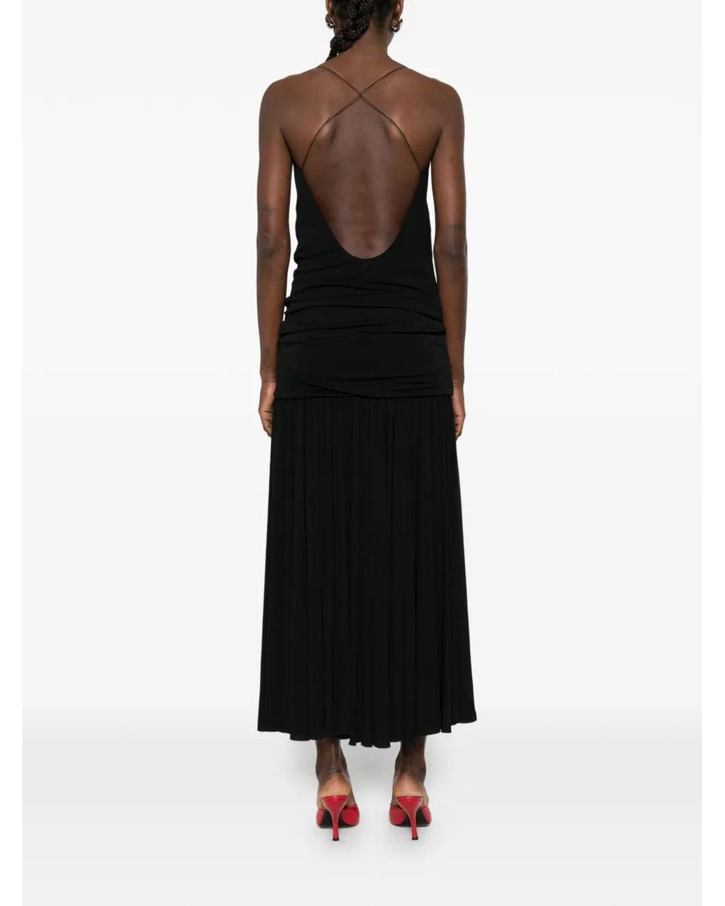 Jacquemus The Abiha Jurk in het Black