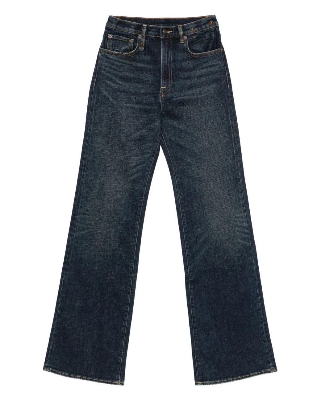 R13 Blue High-Waisted Jeans