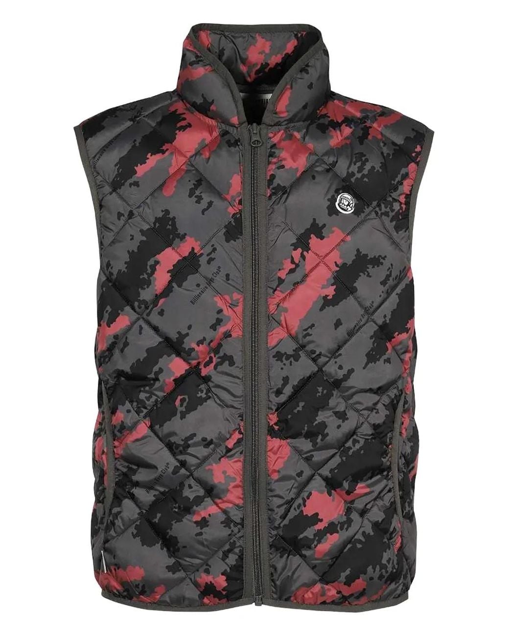 BBCICECREAM Black Quilted Camouflage Gilet for men